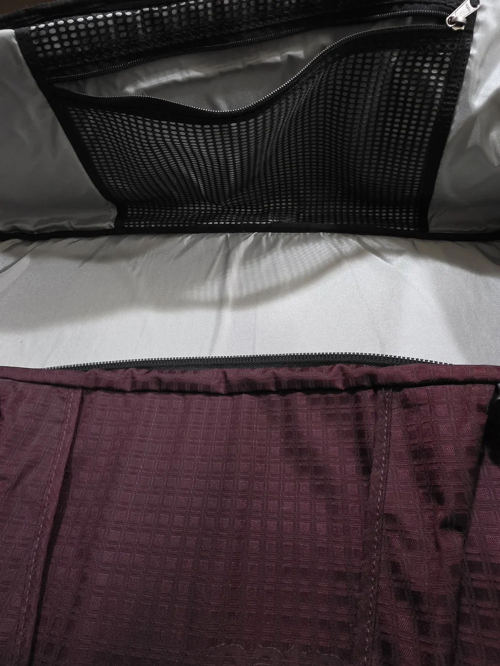 Vintage 2007 Patagonia Black Hole Duffel 90L - Plum Grid (Excellent Condition)